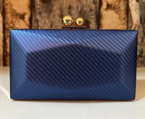 Clutch verde efecto metalizado